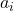 a_i 